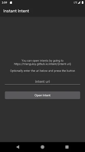 Instant Intent [Experiment]