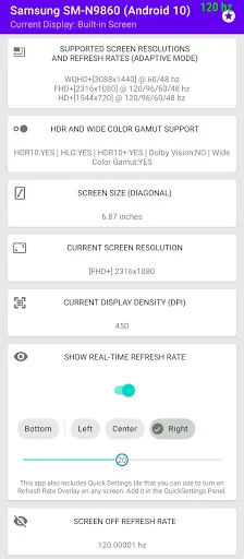 Display Checker with Real-Time screenshot 2