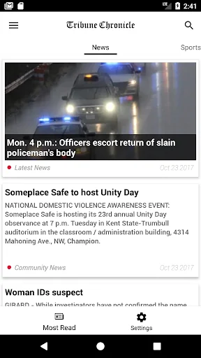 Tribune Chronicle screenshot 1