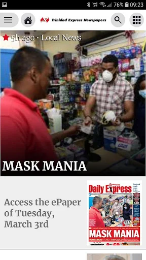Trinidad Express Newspapers screenshot 1