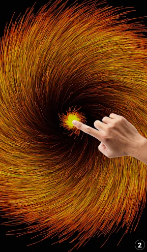 Triple particle flow: Particle screenshot 4