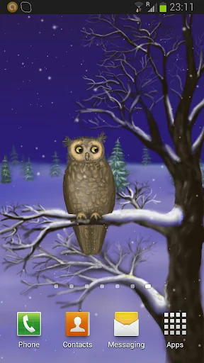 Owl of a Season Live Wallpaper