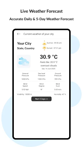 Weather & Room Temperature App screenshot 1