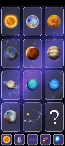 Space game for kids Planets