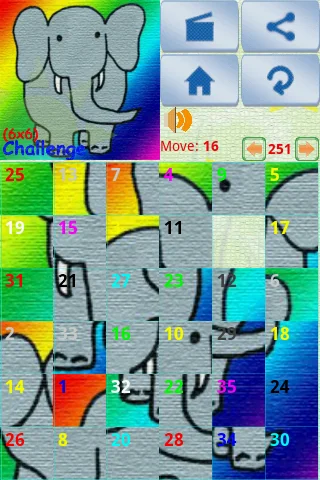 Sliding Picture Puzzle