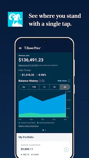 T. Rowe Price Personal® App screenshot 1