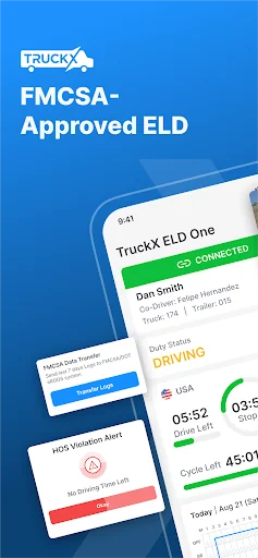 TruckX - Electronic Logbook screenshot 1