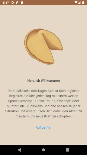 Glückskeks des Tages