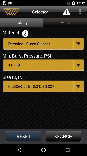 Tubing & Hose Selector