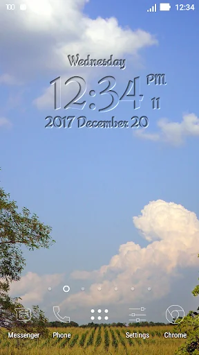 Carved Digital Clock Wallpaper screenshot 1
