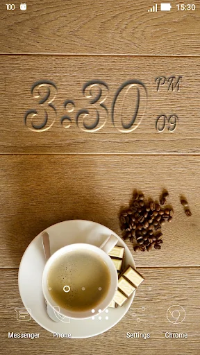 Carved Digital Clock Wallpaper screenshot 2