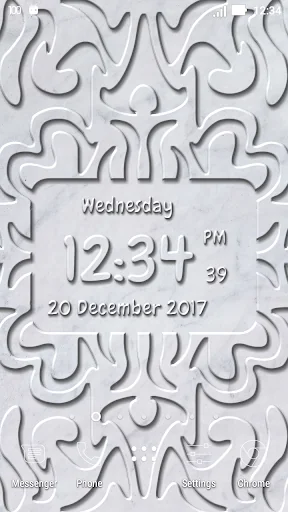 Carved Digital Clock Wallpaper screenshot 4