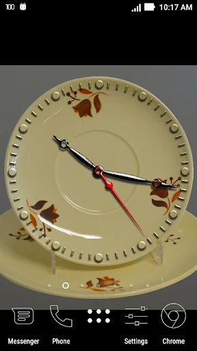 Carved Analog Clock Wallpaper screenshot 2