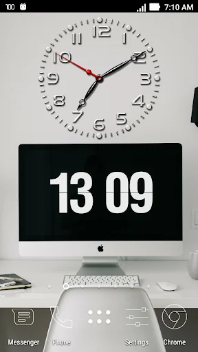 Carved Analog Clock Wallpaper screenshot 3