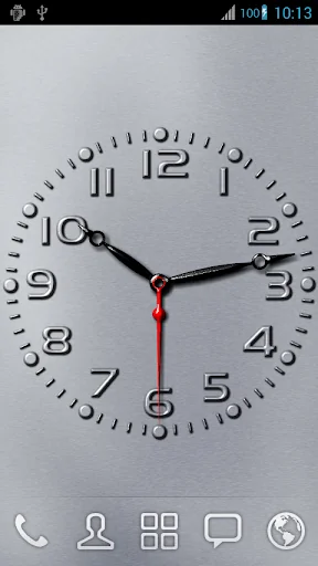 Carved Analog Clock Wallpaper screenshot 4