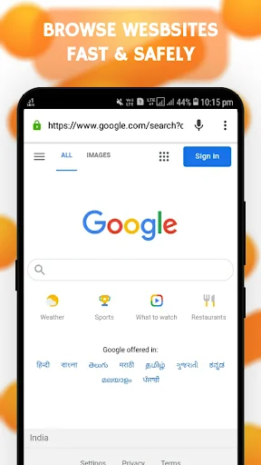 Mini Browser: Indian Fast & Se screenshot 3