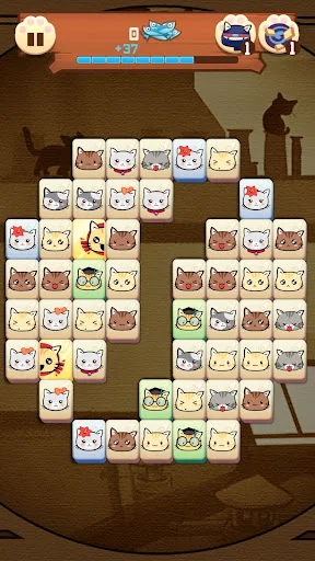 Hungry Cat Mahjong screenshot 1