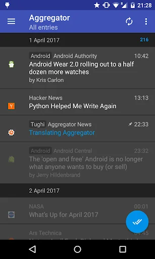 Aggregator | RSS News Reader screenshot 1