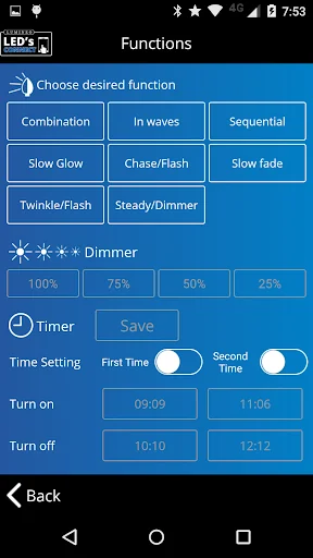 Lumineo LED’s Connect lights screenshot 4