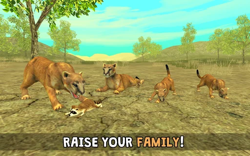 Wild Cougar Sim 3D screenshot 2