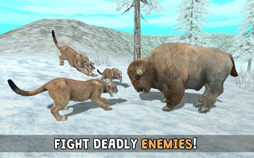 Wild Cougar Sim 3D screenshot 4