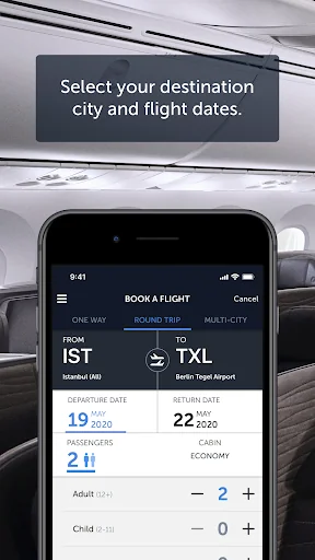 Turkish Airlines Flight Ticket screenshot 1