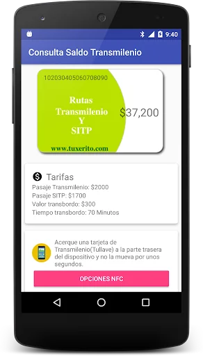 Consulta Saldo Transmilenio