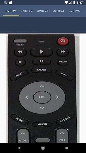 JVC TV Remote screenshot 2