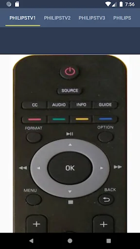 Remote for Philips TV