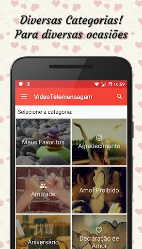 Vídeo Telemensagem: mensagens