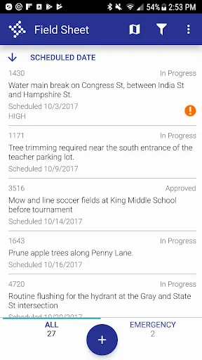 Field Sheet