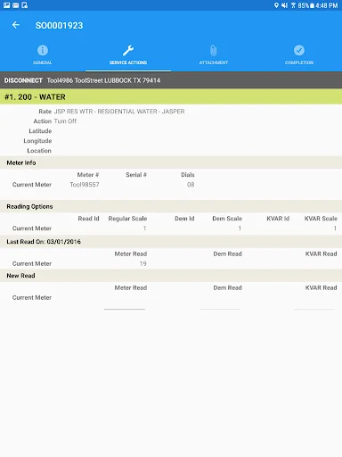 Incode Mobile Service Orders