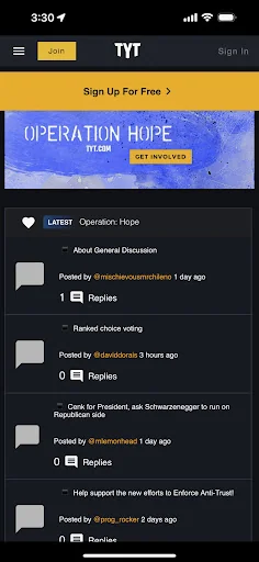 TYT - Home of Progressives screenshot 1