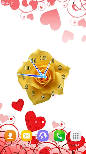 Rose Flower Clock