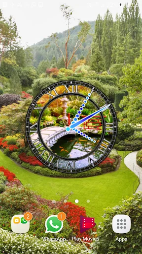 Garden Clock Live Wallpaper
