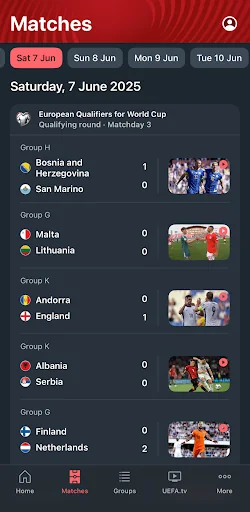 UEFA EURO & Nations League screenshot 1