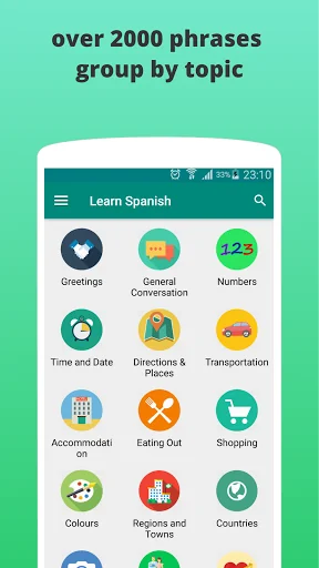 Learn Spanish Offline screenshot 1