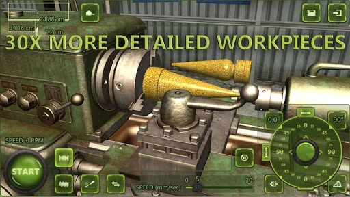 Lathe Machine 3D: Turning Sim screenshot 2