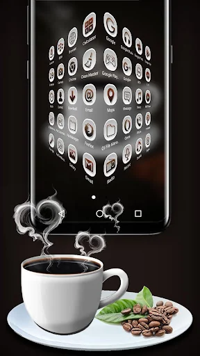 Black Tea Launcher Theme screenshot 3