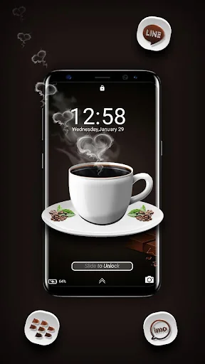 Black Tea Launcher Theme screenshot 4