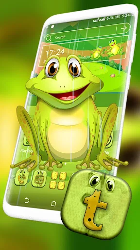 Frog Cartoon Launcher Theme