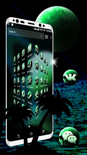 Green Planet Launcher Theme screenshot 3