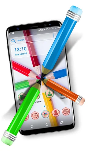Pencil Color Launcher Theme