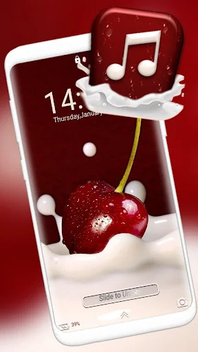 Red Cherry Launcher Theme screenshot 3