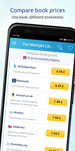 Bookstores.app: compare prices screenshot 1