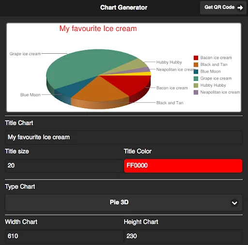 Chart & QR Code Generator