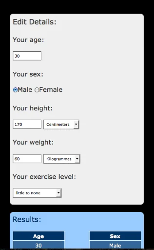 Health System Calculator