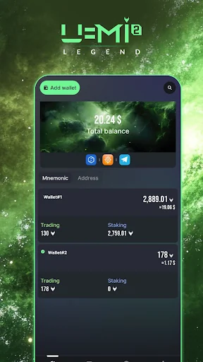 UMI Wallet screenshot 2
