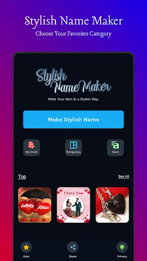 Stylish Name Art Design Styles screenshot 1