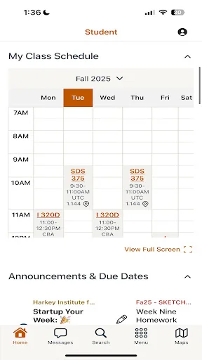 MyUT Austin screenshot 2